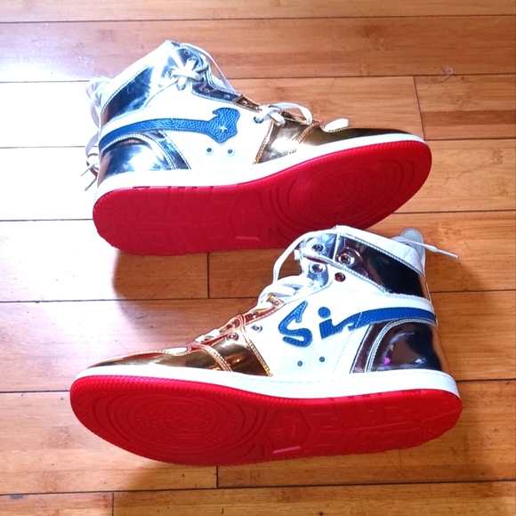 Authentic SIA COLLECTIVE D1Y Olympic Hi Top Sneakers Mens sz 11 - Picture 5 of 6